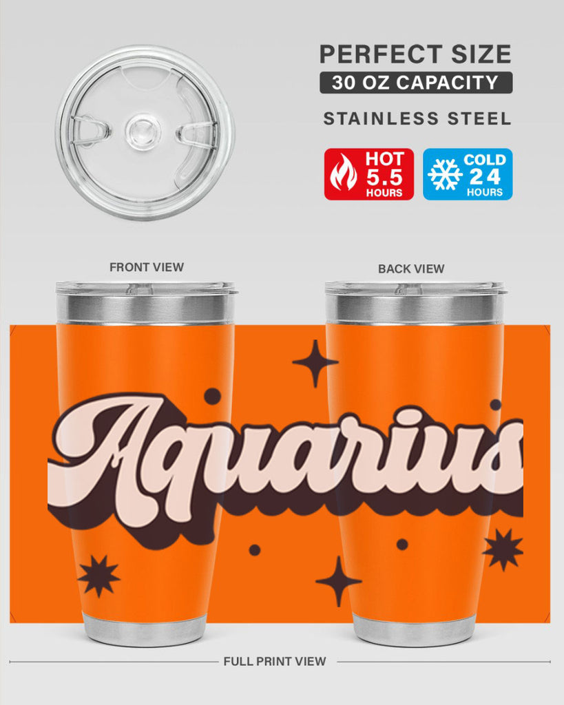 aquarius 82#- zodiac- Tumbler