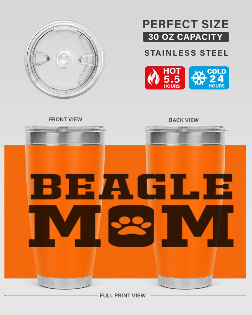 beagle mom 215#- mom- Tumbler