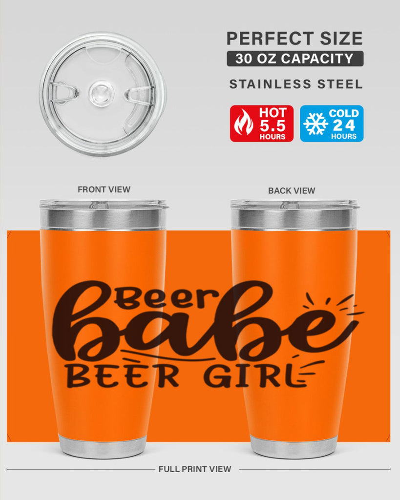 beer babe beer girl 136#- beer- Tumbler