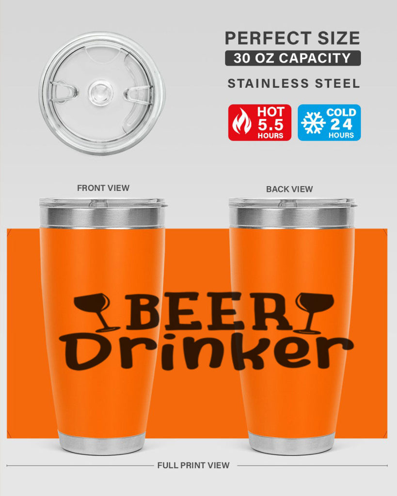 beer drinker 133#- beer- Tumbler