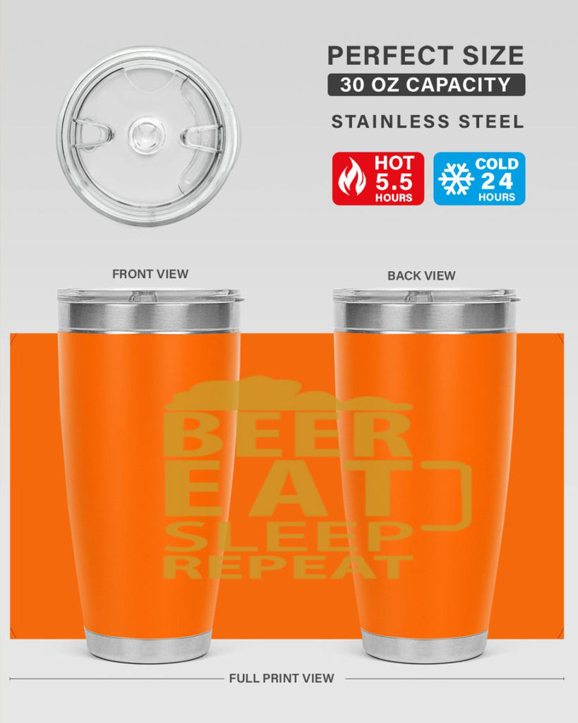 beer eat sleep 109#- beer- Tumbler