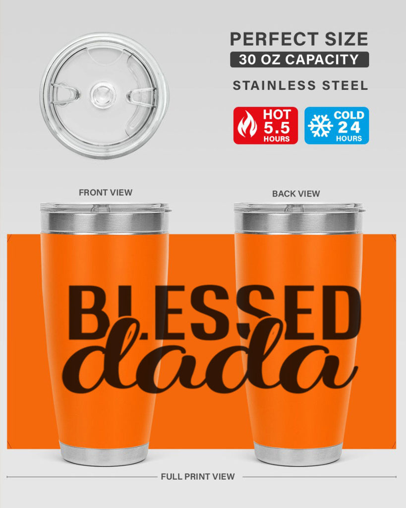 blessed dada 34#- dad- Tumbler