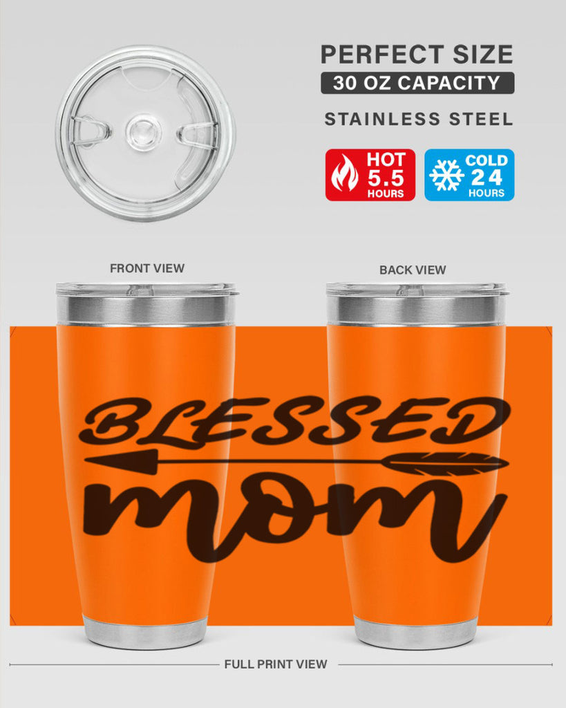 blessed mom 270#- mom- Tumbler