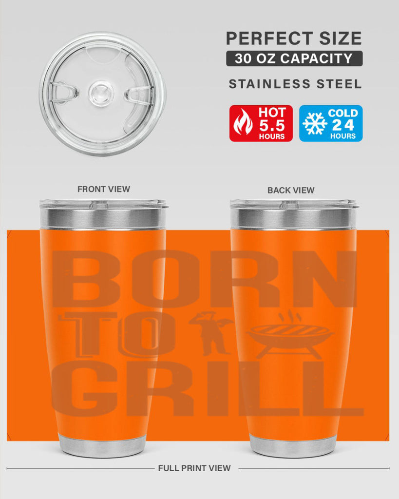 born to grill 1#- bbq- Tumbler