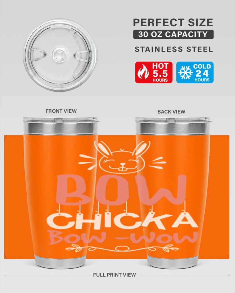 bow chicka bow wow 100#- easter- Tumbler