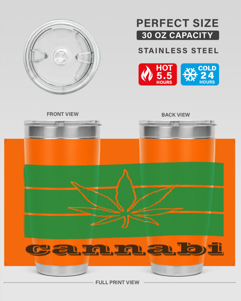 cannabi flag 36#- marijuana- Tumbler