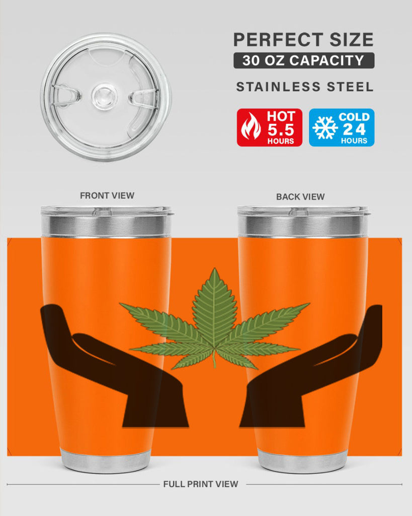 cannabis hands 44#- marijuana- Tumbler