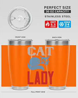 cat lady Style 31#- cat- Tumbler