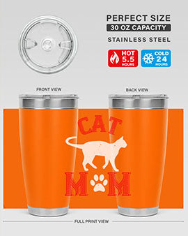 cat mom Style 35#- cat- Tumbler