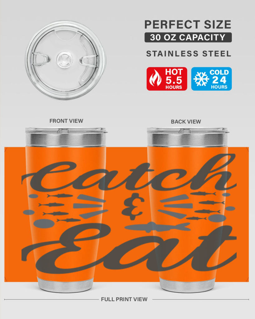 catch eat 173#- fishing- Tumbler