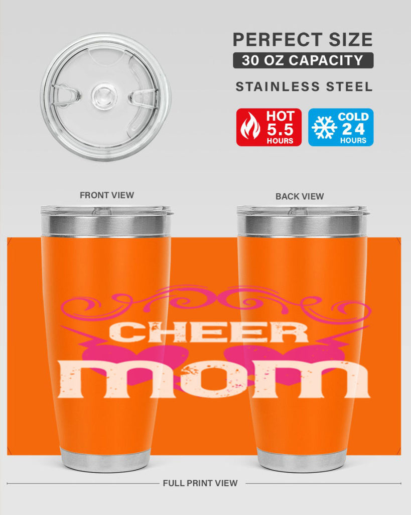 cheer mom 194#- mom- Tumbler