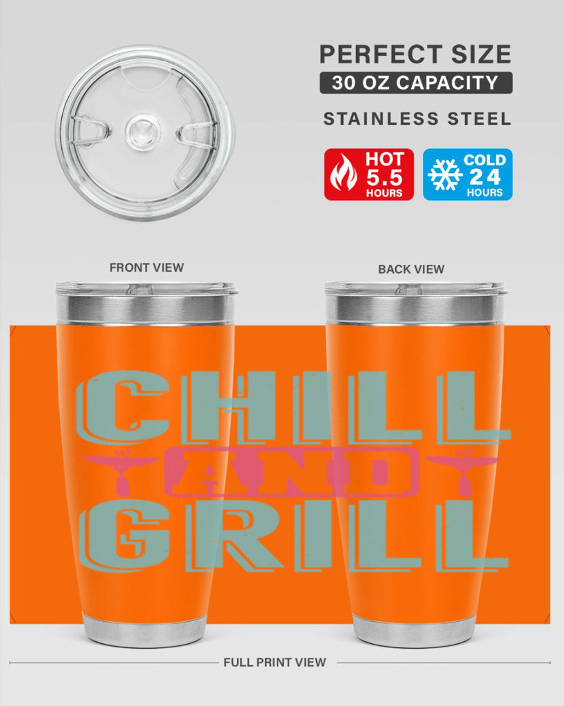 chill and grill 49#- bbq- Tumbler