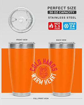cold hands warm heart Style 42#- cat- Tumbler