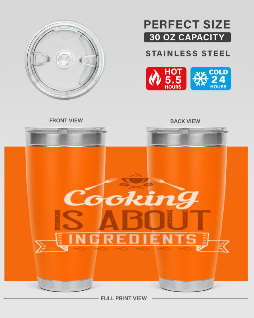 cooking is about ingredients 46#- cooking- Tumbler