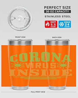 coronavirus inside Style 2#- corona virus- Cotton Tank