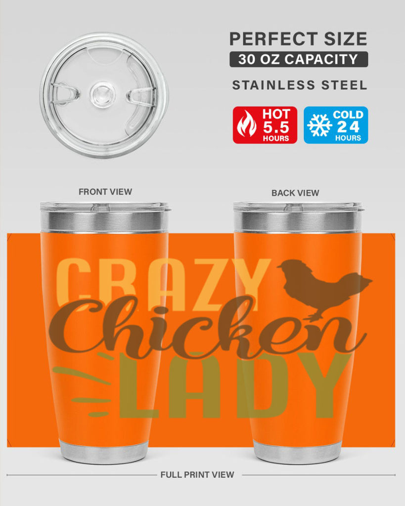 crazy chicken lady 18#- farming and gardening- Tumbler