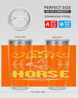 crazy horse Style 9#- horse- Tumbler