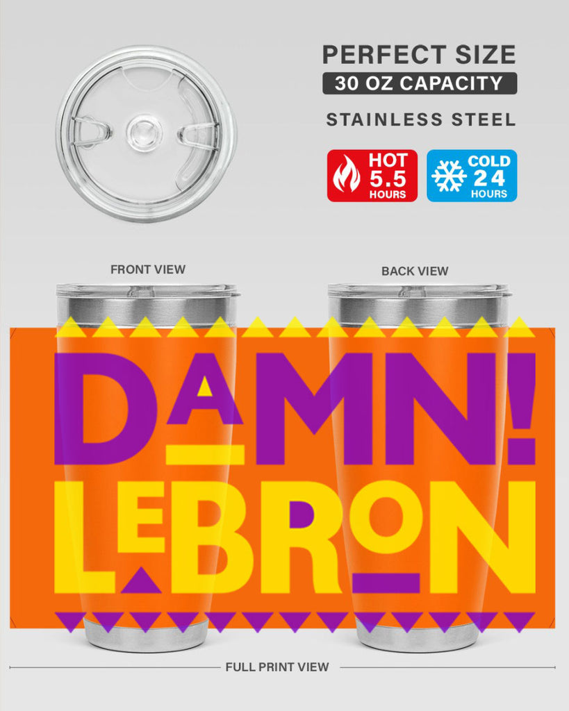 damn lebron 177#- black words phrases- Cotton Tank
