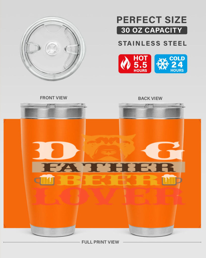 dog father beer lover 116#- beer- Tumbler