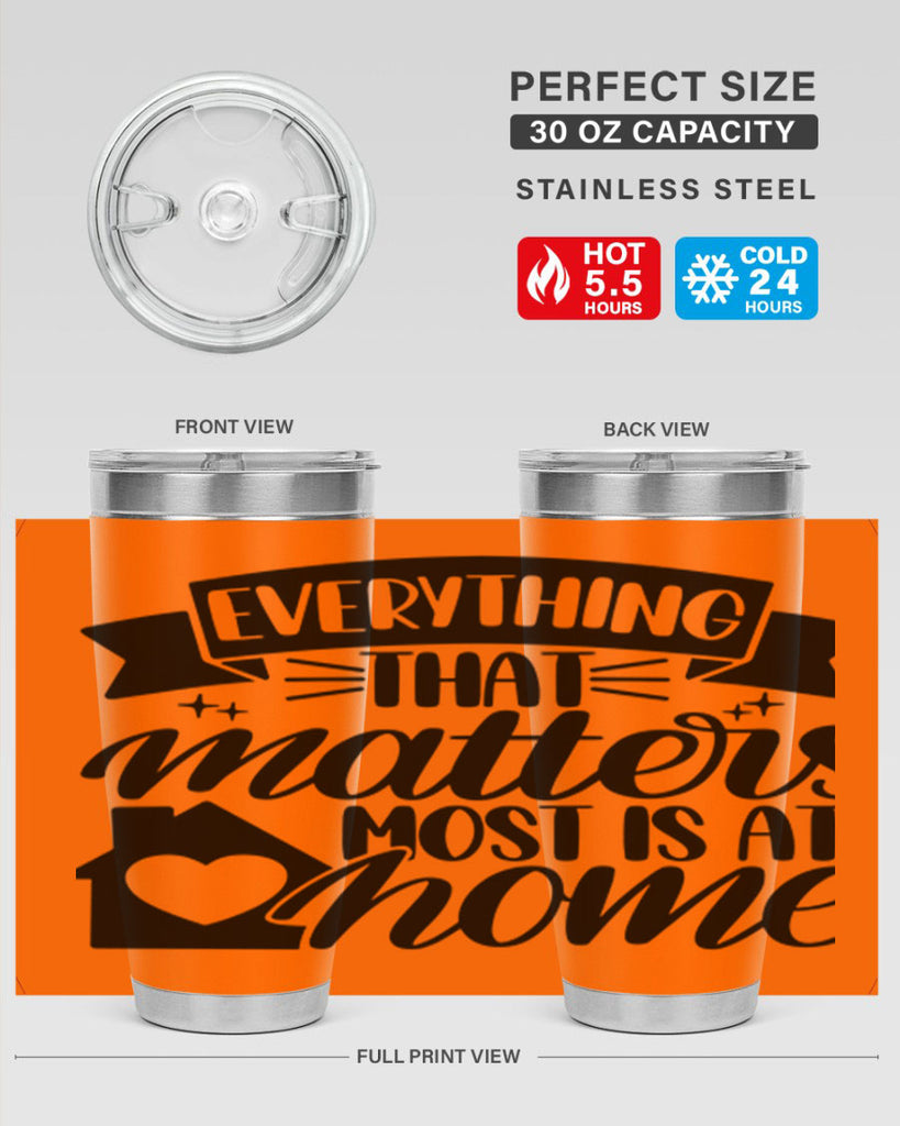everything that matters most is at home 20#- home- Tumbler