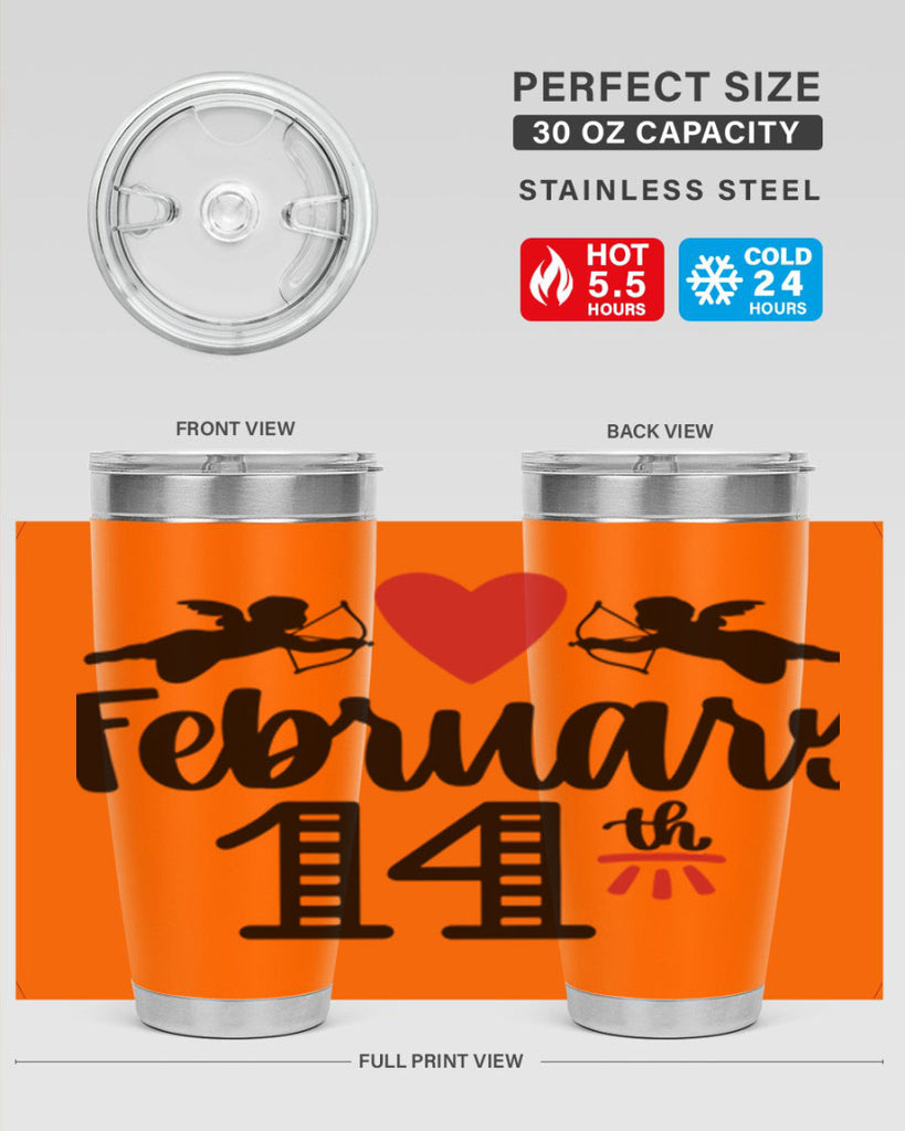 february th 28#- valentines day- Tumbler