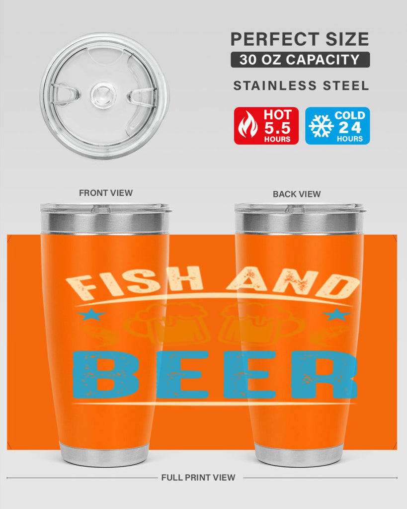 fish and beer 114#- beer- Tumbler