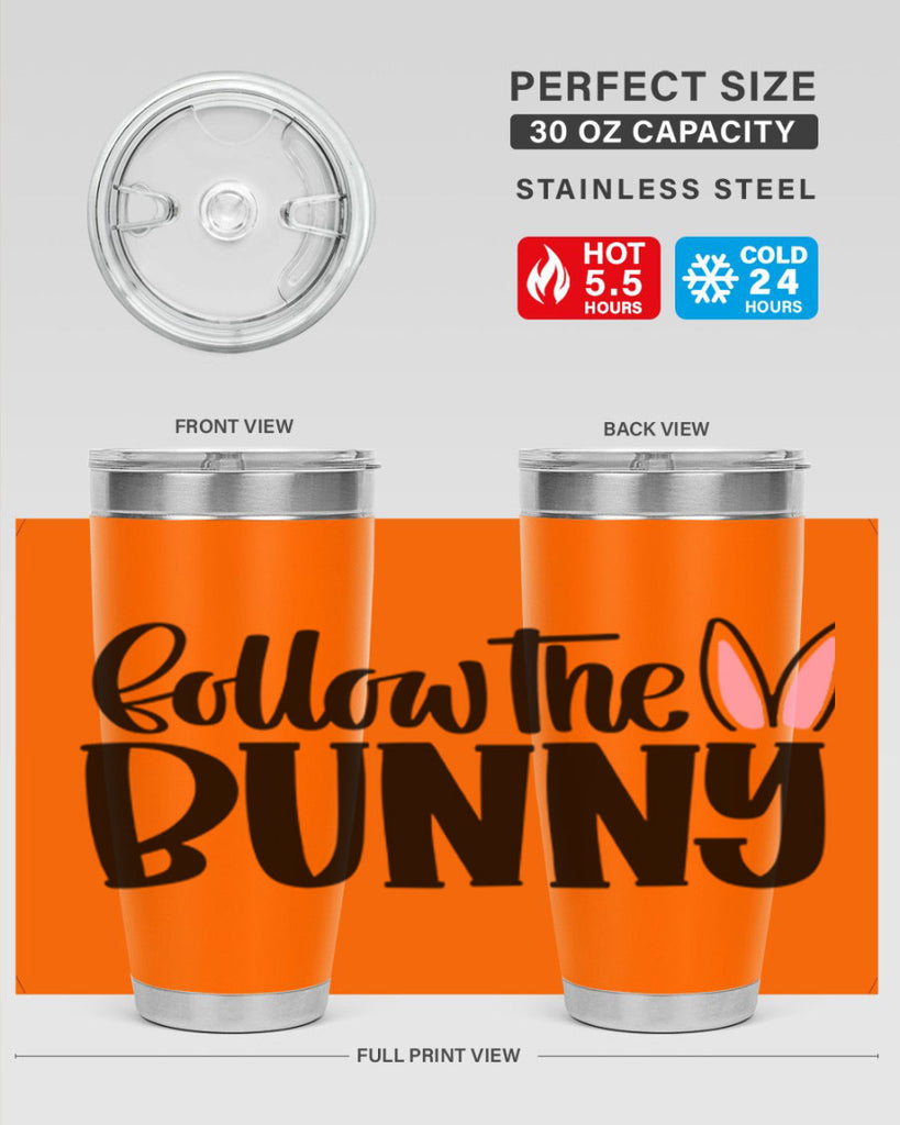 follow the bunny 44#- easter- Tumbler