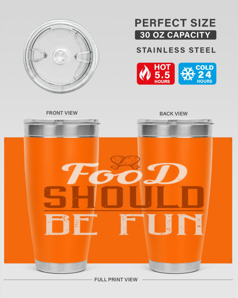 food should be fun 38#- cooking- Tumbler