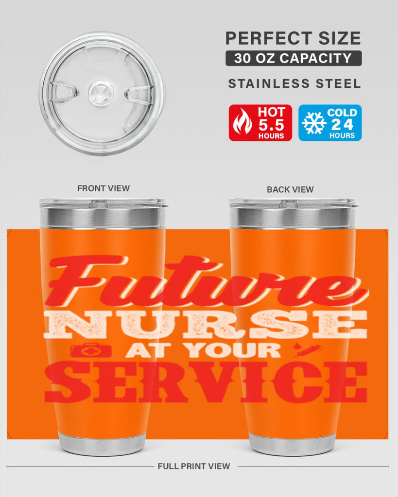 future nurse at your servicepng Style 241#- nurse- tumbler