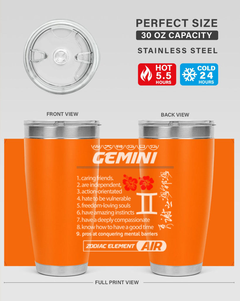 gemini 242#- zodiac- Tumbler