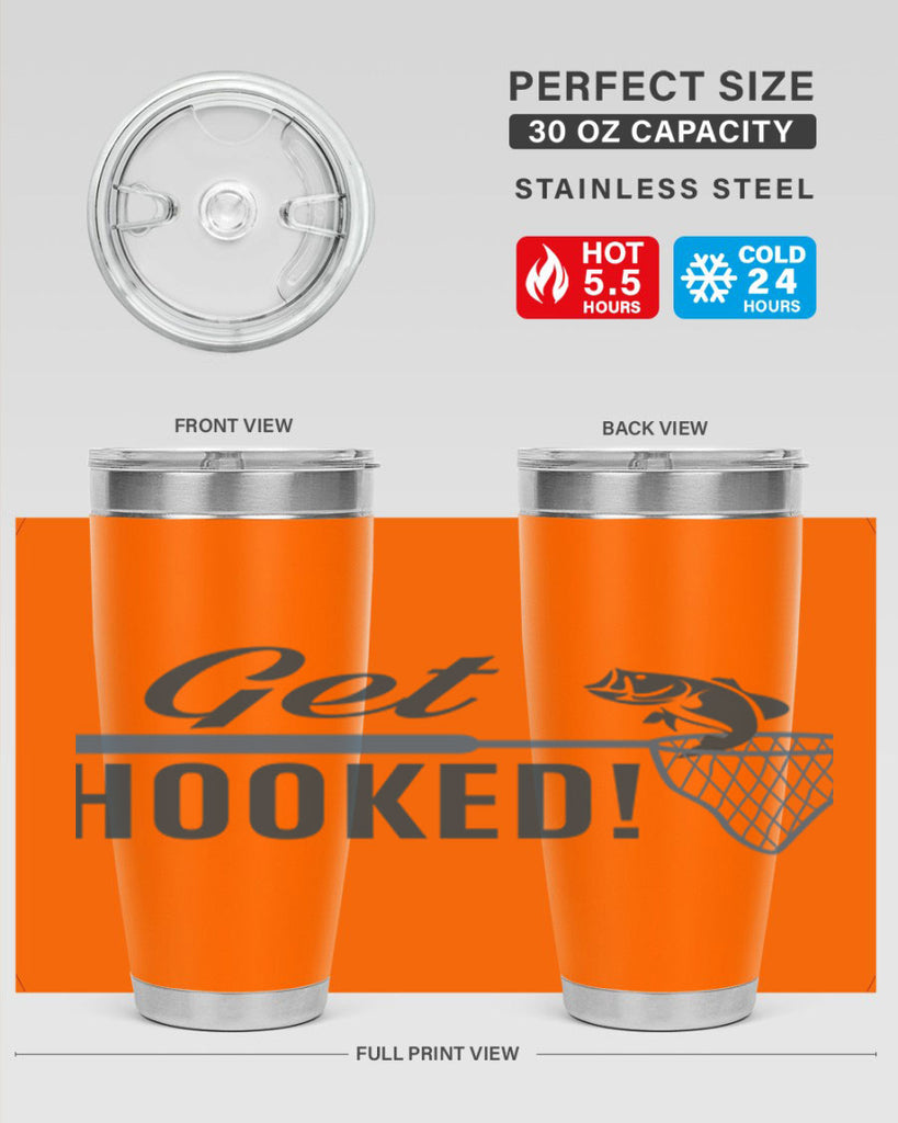 get hooked 133#- fishing- Tumbler