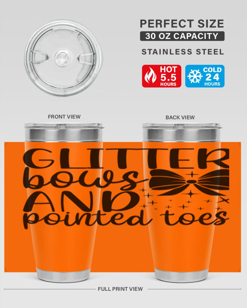 glitter bows and pointed toes44#- ballet- Tumbler