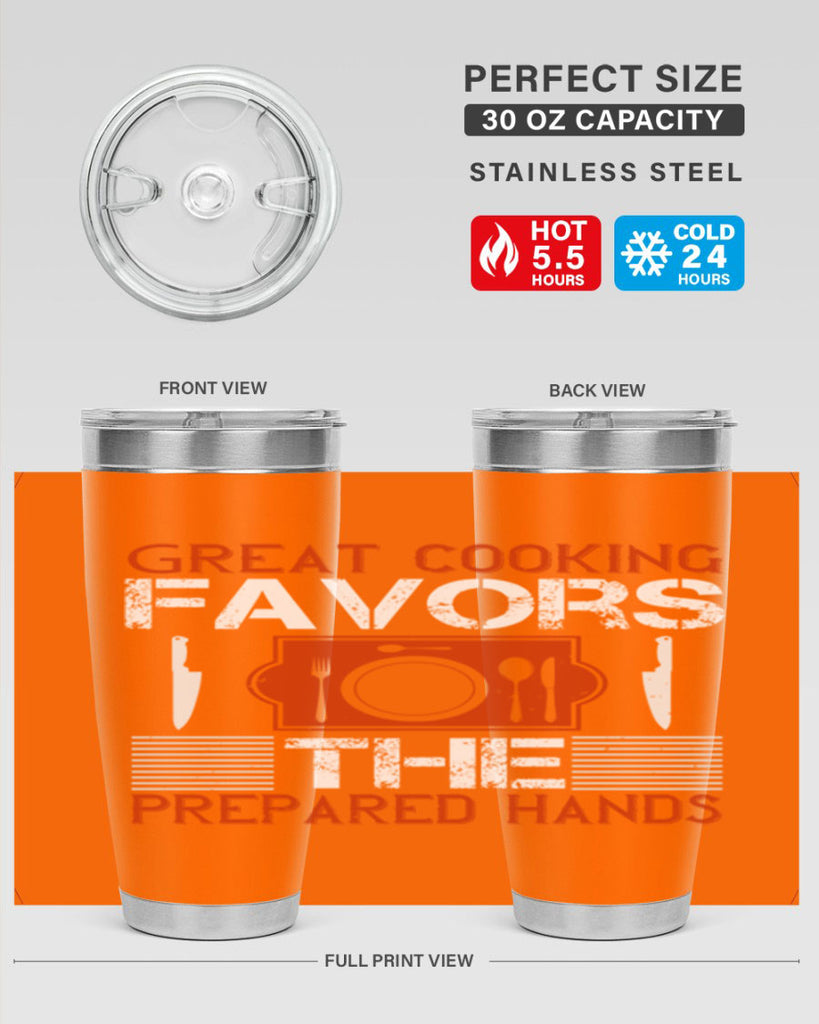 great cooking favors the prepared hands 37#- cooking- Tumbler