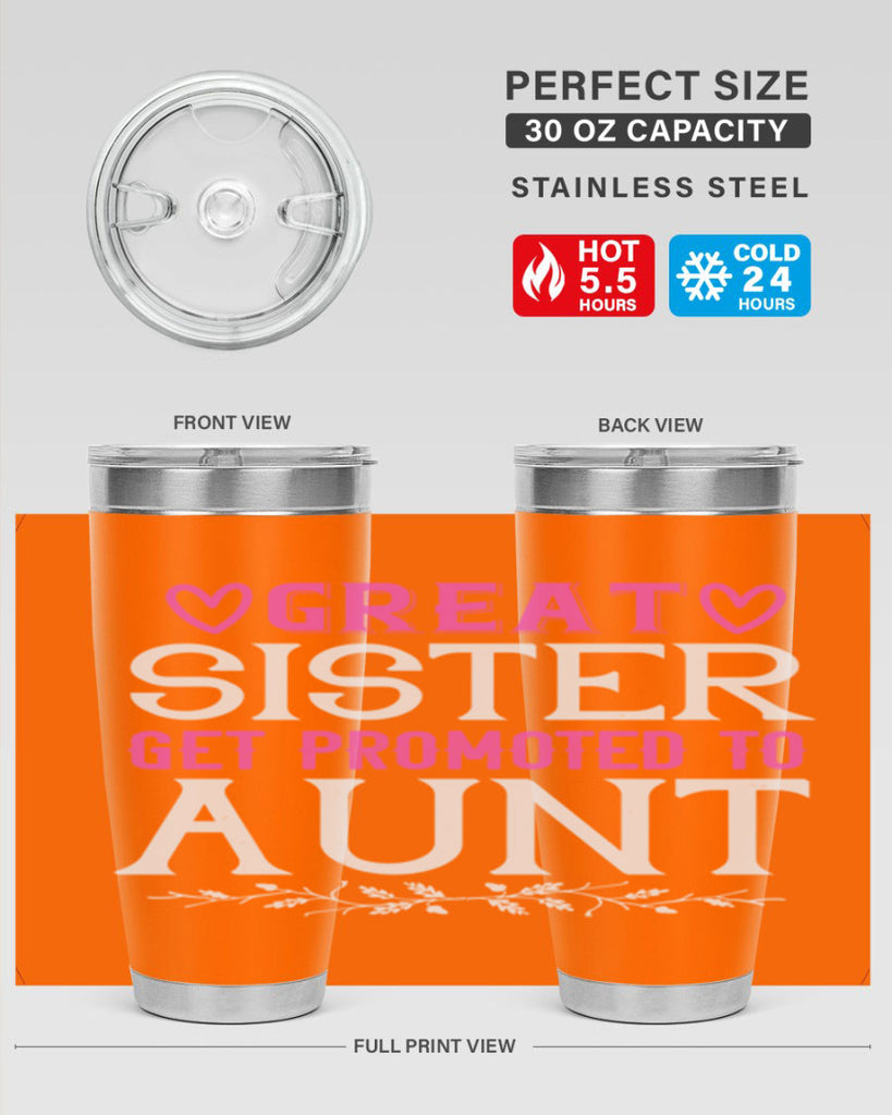 great sister get promoted to aunt Style 58#- aunt- Tumbler