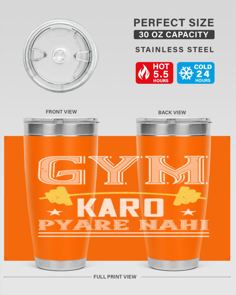 gym karo pare nahi 9#- gym- Tumbler