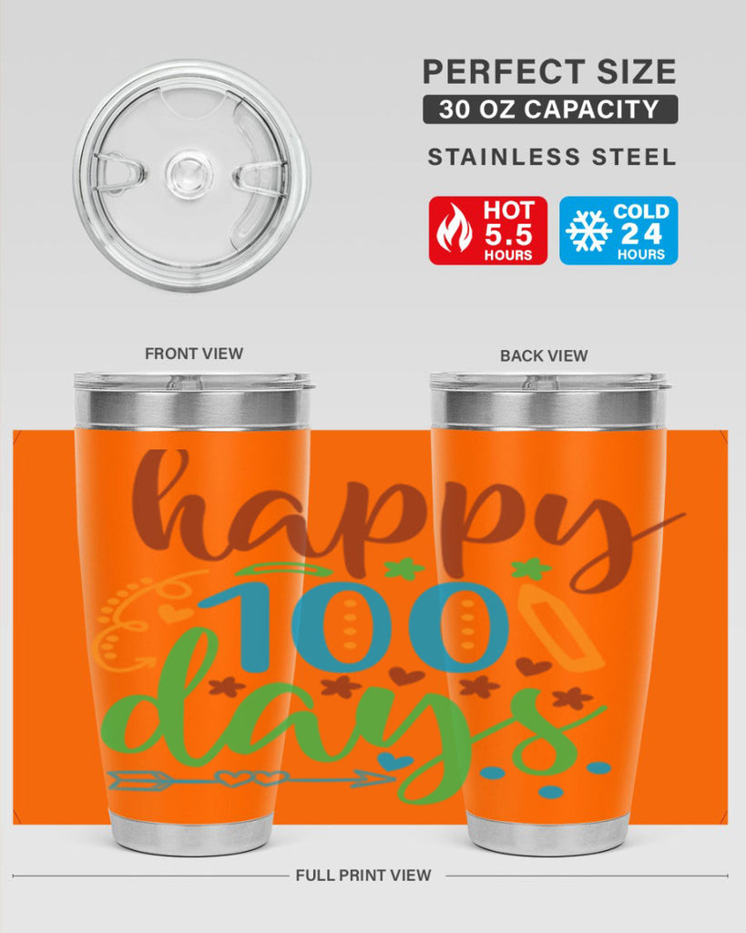 happy 100 days 10#- 100 days of school- Tumbler