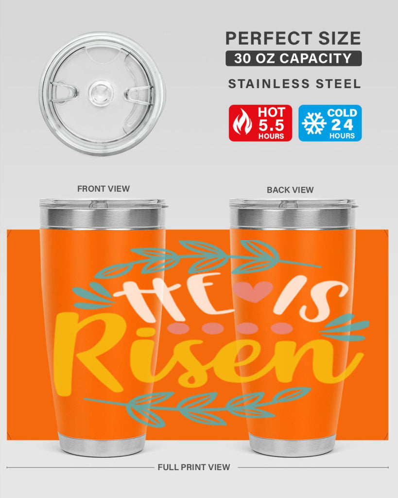 he is risen 78#- easter- Tumbler