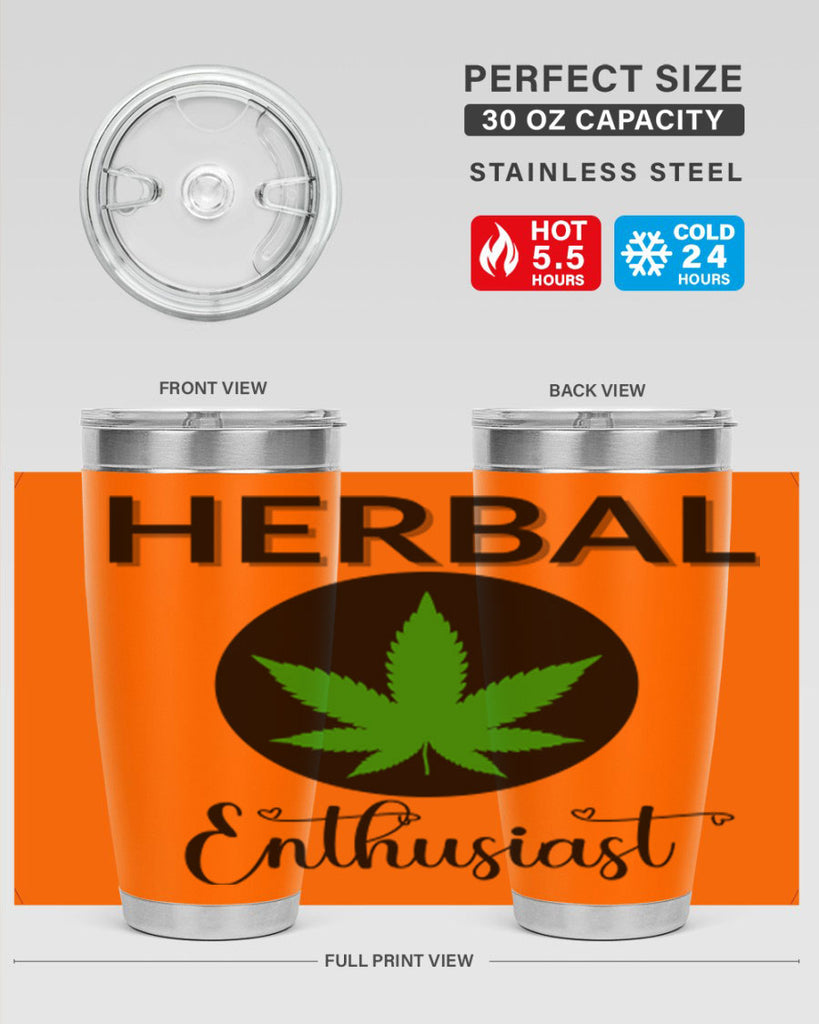 herbal enthusiast 109#- marijuana- Tumbler