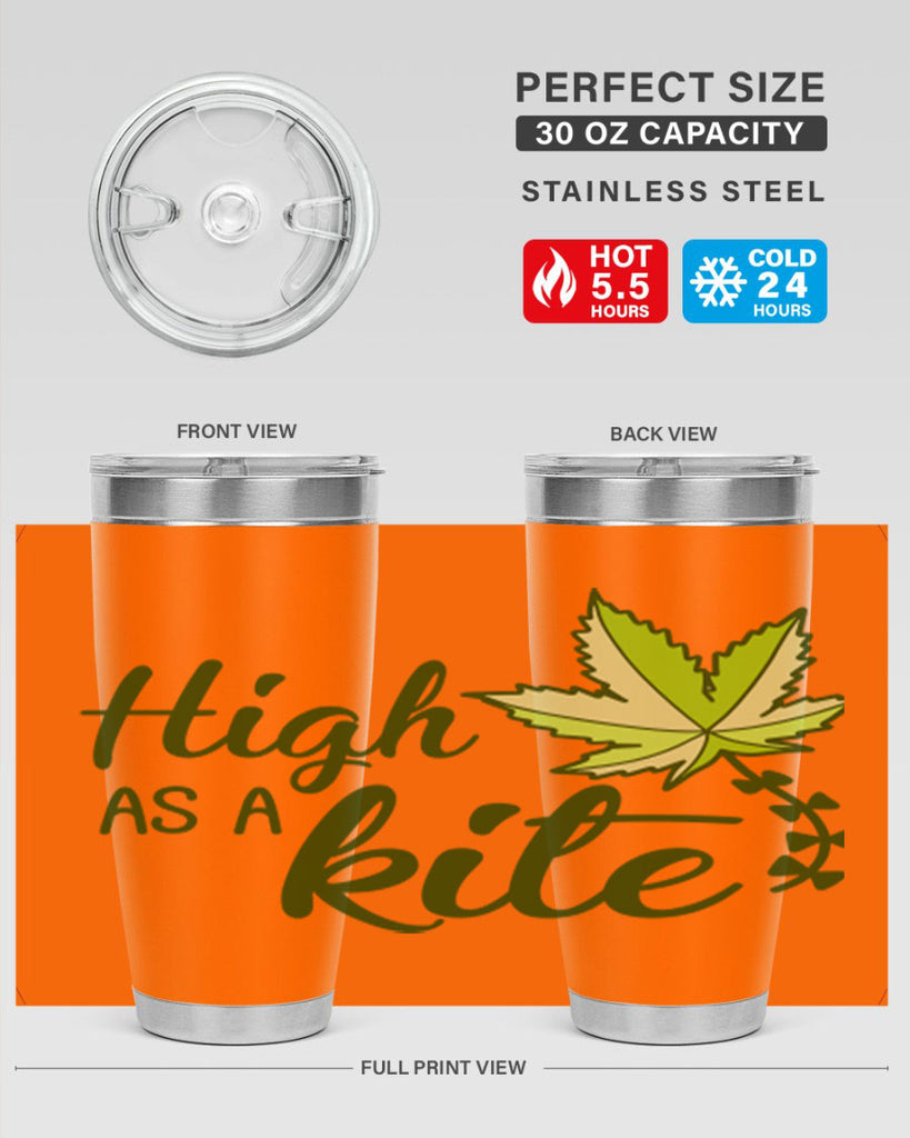 high as a kite 112#- marijuana- Tumbler