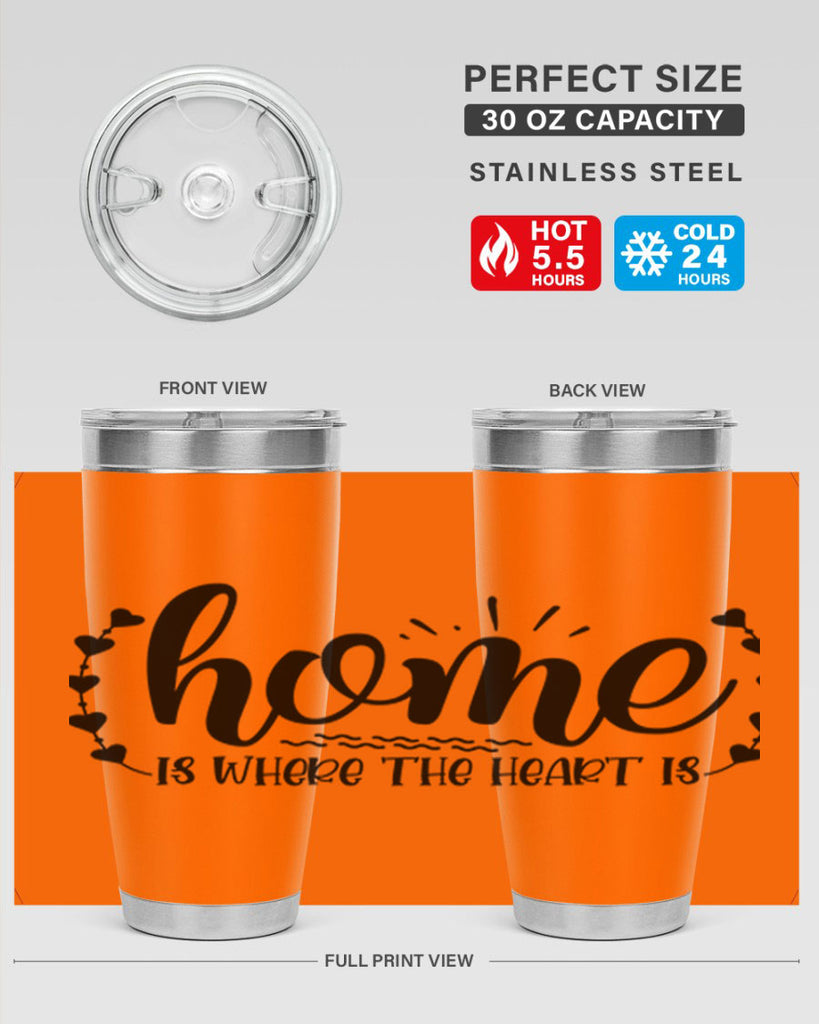 home is where the heart is 38#- home- Tumbler
