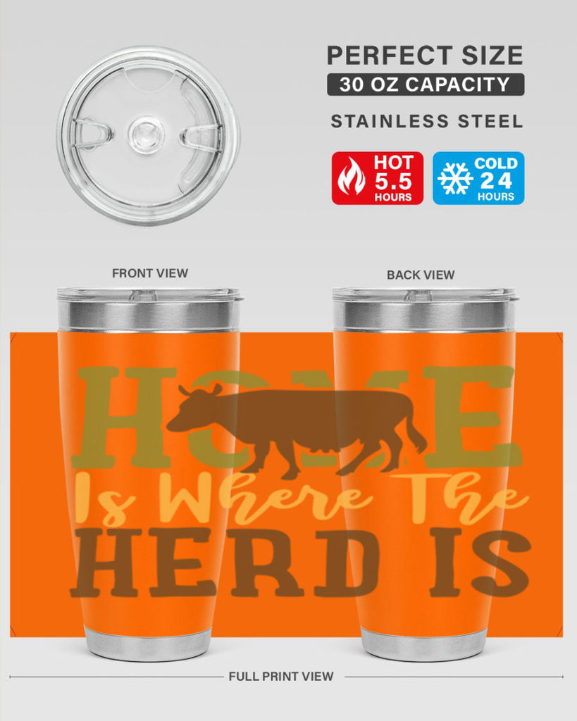 home is where the herd is 7#- farming and gardening- Tumbler