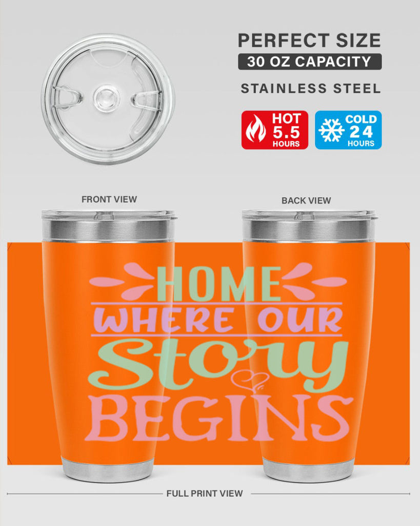 home where our story begins 23#- home- Tumbler