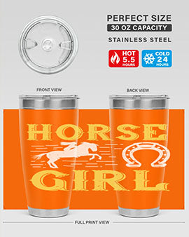 horse girl Style 51#- horse- Tumbler