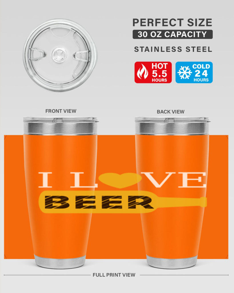 i love beer 75#- beer- Tumbler