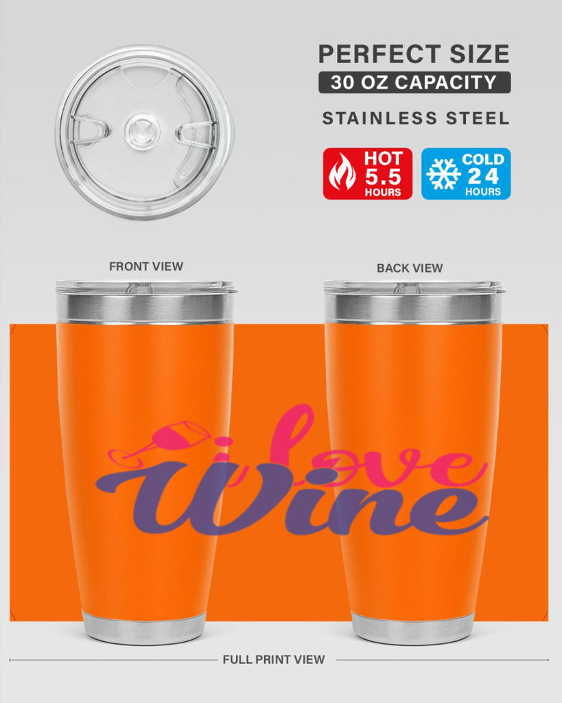 i love wine 402#- mom- Tumbler