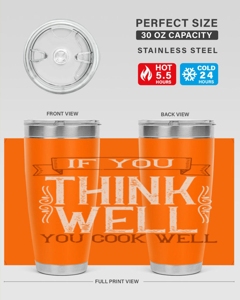 if you think well you cook well 24#- cooking- Tumbler