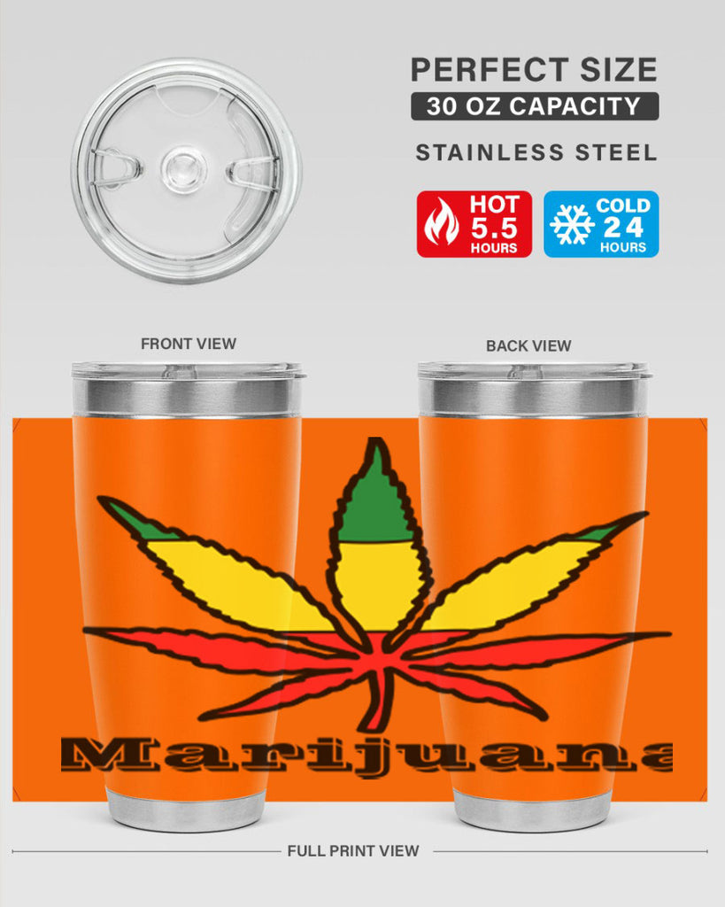 jamican cannabis 164#- marijuana- Tumbler