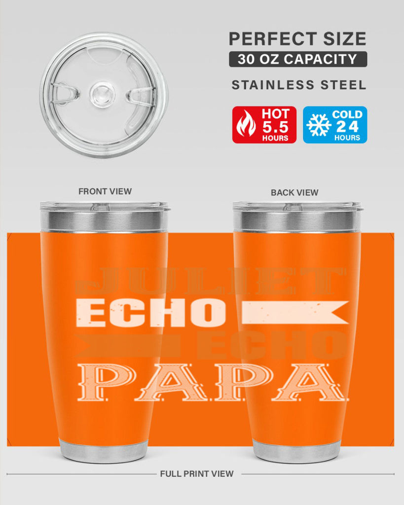 juliet echo echo papa 30#- grandpa - papa- Tumbler