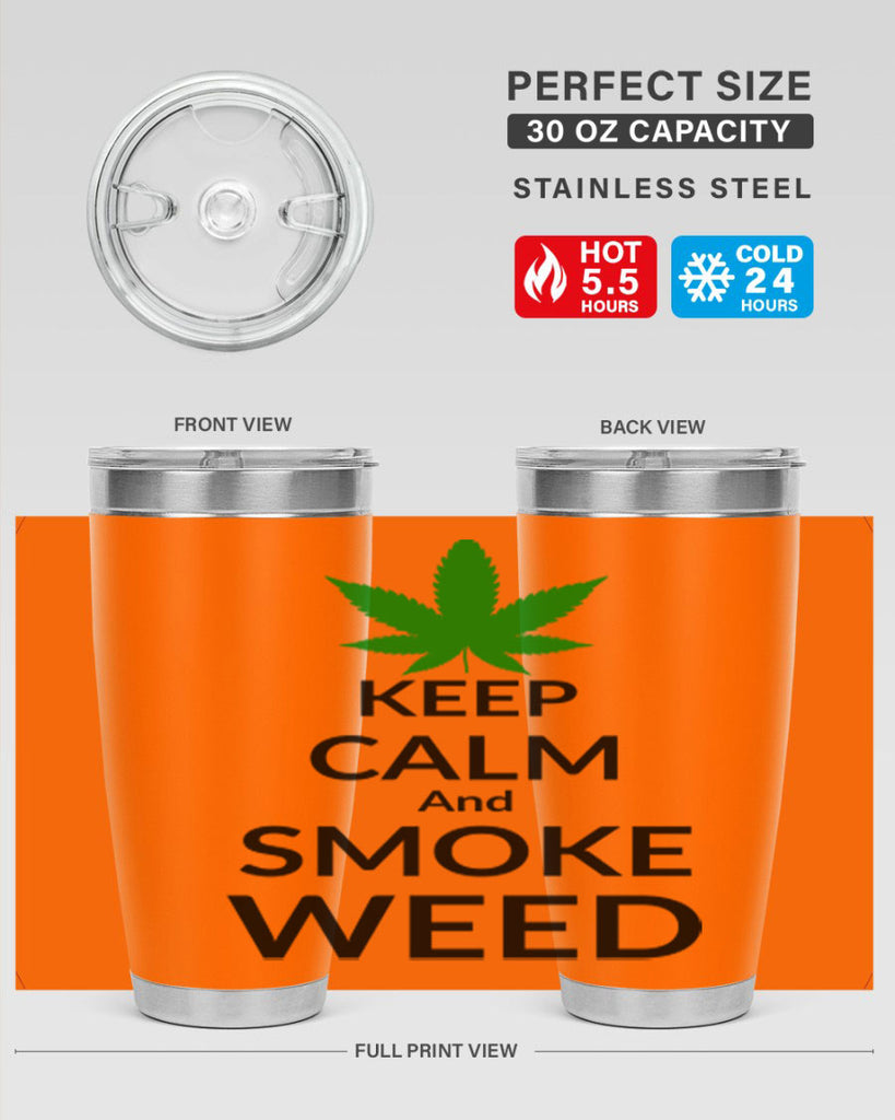 keep calm and smoke weed 173#- marijuana- Tumbler