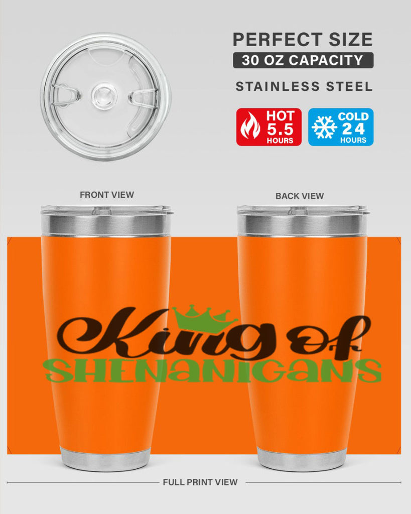 king Of Shenanigans Style 74#- St Patricks Day- Tumbler